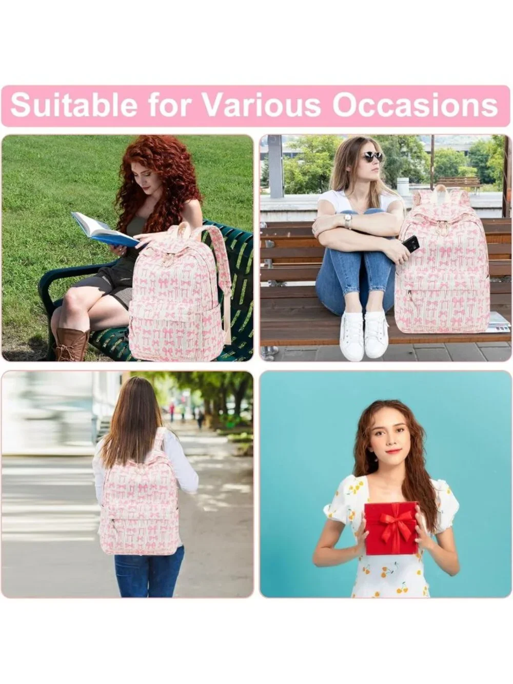 Trendy Corduroy School Backpack for Teens & Women | Stylish Laptop & Travel Bag